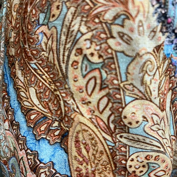 Camilla 100% silk drop shoulder top - Make love not war NWT - Picture 9 of 13